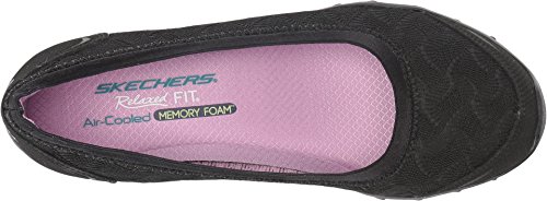 Skechers Skechers Savvy Play The Game Womens Wedge Skimmer Loafer Black 7.5