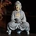 Home Buddhas Statue Solar Power Flickering LED Garden Light Meditations Buddhas Figures Spiritual Room Decorations Solar Buddhas Statue