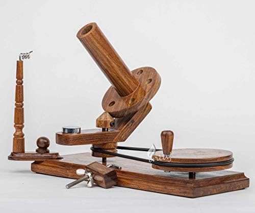 INTAJ Rosewood Yarn Winder - Large Wooden Yarn Winder for Knitting Crocheting Handcrafted - Heavy Duty Natural Ball Winder (Rosewood, Universal (14"Lx9.5"H))