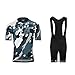 Produktbild Uglyfrog Herren Fahrradtrikot Set Sport & Freizeit/Radsport/Bekleidung Fahrrad Anzug Fahrradbekleidung Trikot Kurzarm + Radhose mit 3D Sitzpolster Kurze Anzüge DEQTTao06