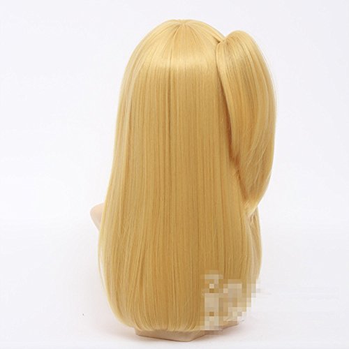 Bjpey Yellow Cosplay Wigs With Ponytail,Soft Touch Heated Resistant Hair With Free Wig Cap #TOP3