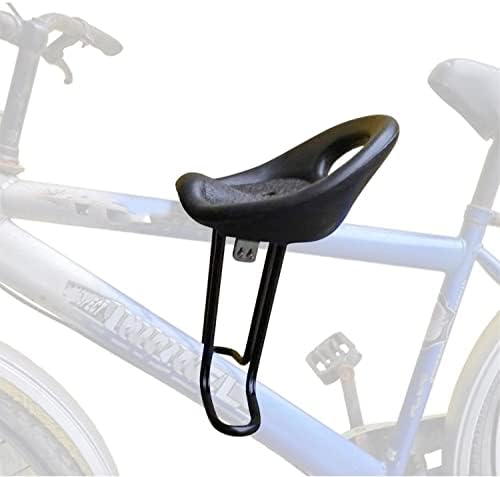 Mountain Bicycle Child Front Seat Child Baby Safe Seats with Back Rest Foot Pedals mountain bike saddle Black