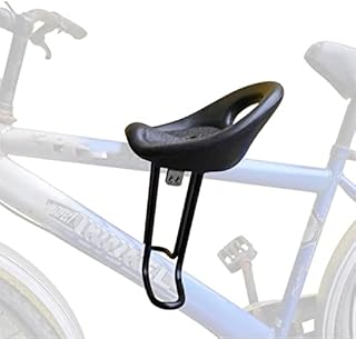 Mountain Bicycle Child Front Seat Child Baby Safe Seats with Back Rest Foot Pedals mountain bike saddle Black