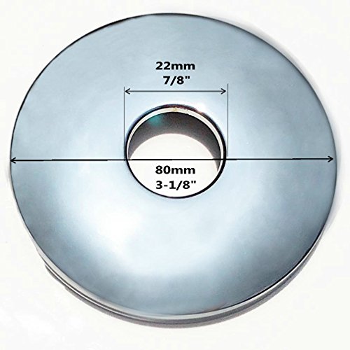 Missmin Shower Arm Flange/Escutcheons/Cover Plate,3-1/8 Inch,Polished Chrome #TOP1