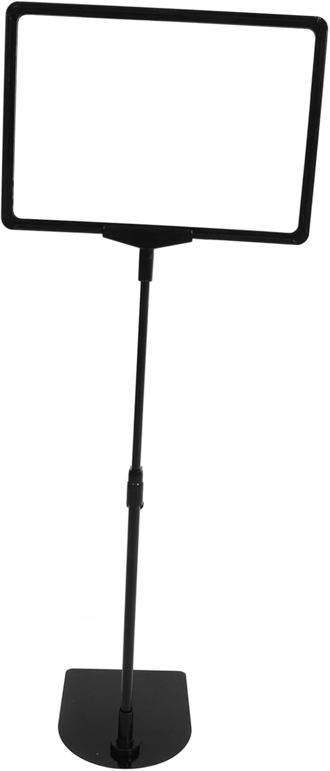 Price Tag Holder A4 Stainless Steel Plastic Stand for Displays