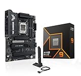 MICRO CENTER AMD Ryzen 9 9900X CPU Processor with ASUS TUF Gaming X870E-PLUS WIFI7 ATX Motherboard (DDR5, PCIe 5.0 x16, 4X M.2 Slots, WiFi 7, 2 x Type-C USB4)