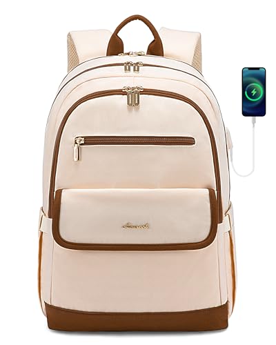 LOVEVOOK Laptop Backpack for Women,17.3Inch Fashion Travel Backpack,Large Capacity Backpack Purse with USB,Water-resistant fits College Work Business Travel