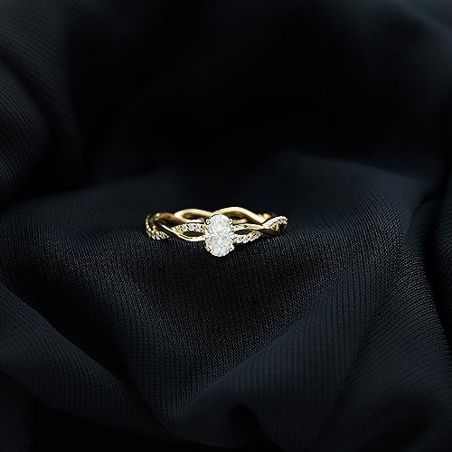 1/2 CT Moissanite Infinity Promise Ring for Women (D Color VS1 Clarity)2