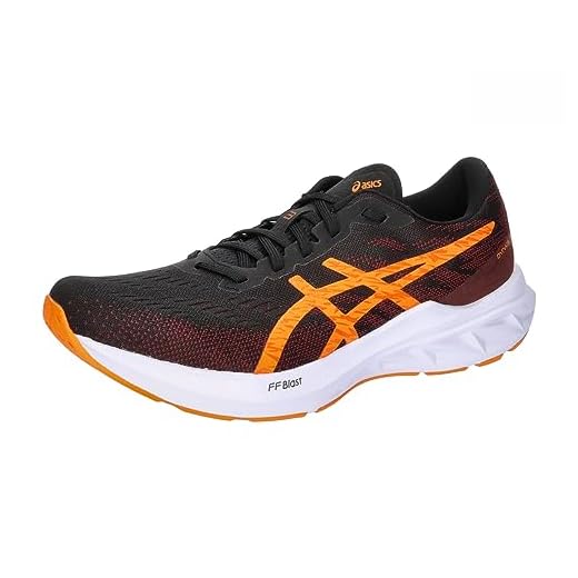 TÊNIS ASICS DYNABLAST 3 - MASCULINO (Preto e Laranja, BR, Adulto, Numérico, M, 40)