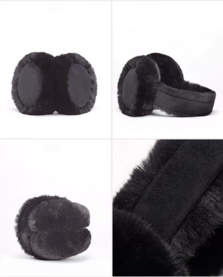 Winter Women Earmuff Foldable Ear Warmer Fluffy Ear Cover Outdoor Ear muffs - Image 5