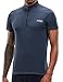 XGC Men's Short Sleeve Cycling Jersey Bike Jerseys Cycle Biking Shirt with Quick Dry Breathable Fabric (Grey, L)