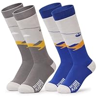 OutdoorMaster Kinder Skisocken, über die Wade Design, warme Thermal Snowboard Skating Socken für Jungen & Mädchen