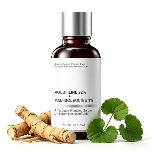 Volufiline Serum Anti Aging Serum Gesicht con 92% Volufiline Strafft die Haut Reduziert Feine Linien und Stellt die Spannkraft und Elastizität der Haut Wieder her 30ml