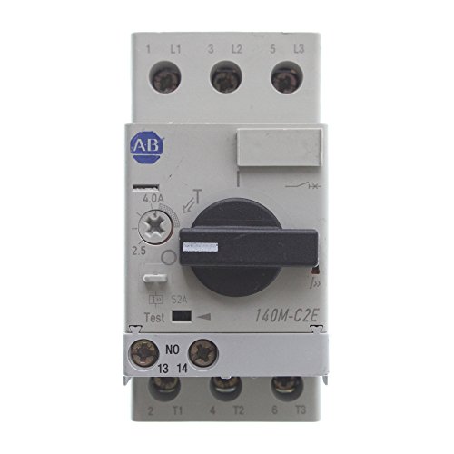 ALLEN BRADLEY 140M-C2E-B40 STANDARD BREAKING CAPACITY, MXRTG MCPS(NO OVPRT)IS 1200.0 AMP, CIRCUIT-BREAKER, STD MGNTC TRP (FXD AT 13 X LE), 4 A, NO BUS BAR MOUNT, MOTOR PROTECTION, NO KNOB ADAPTOR MODI