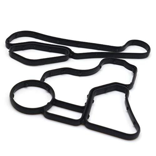 Syuda 11428637820 11428637821 Engine Oil Filter Adapter Gasket Housing & Cooler Seal Gasket for BMW E60 E90 E91 325i