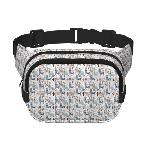 Sac banane llama alpaga double couche pour voyage et camping quotidien