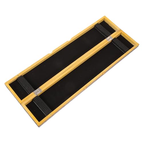 Boîte à leurres en bois marron et grand rangement multifonction pour matériel de pêche