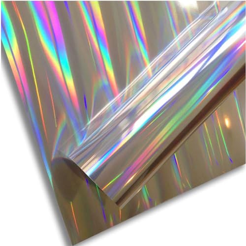 Image of Rainbow Spectrum HTV Vinyl Rolls | Heat Transfer Vinyl | 20inch x 80inch | PU for Shirts | Metallic Finish | Soft Touch | Iron on Vinyl for Cricut & Cameo | Easy to Cut & Weed for HTV Design