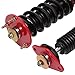 KILOAUTO Adjustable Coilovers Suspension Kit fit for 2005-2010 for Chrysler 300，2009-2010 for Dodge Challenger，2006-2010 for Dodge Charger，2005-2008 for Dodge Magnum Coilover Struts Spring Shocks(Red)