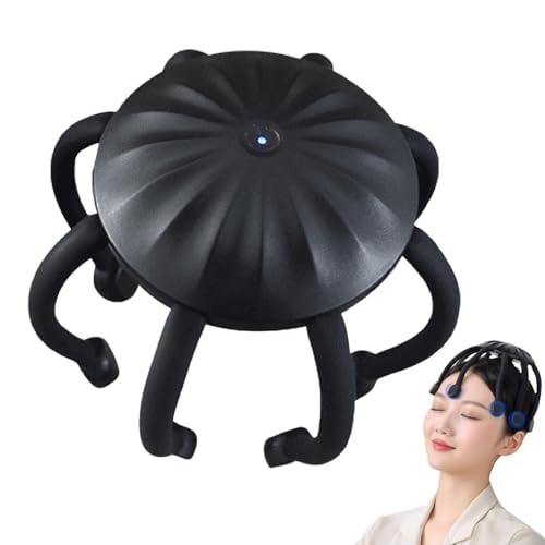 Masseur de tête de pieuvre rechargeable anti-stress pour cuir chevelu