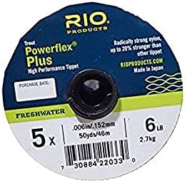 Rio Fly Fishing Tippet Powerflex Tippet 3Pack 4X-6X Fishing Line, Clear