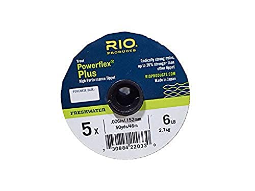 Rio Fly Fishing Tippet Powerflex Tippet 3Pack 4X-6X Fishing Line, Clear #TOP4