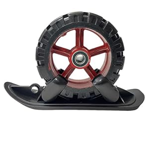 Generisch Roller Ski Schlitten Umrüstsatz Schwarz/Rot