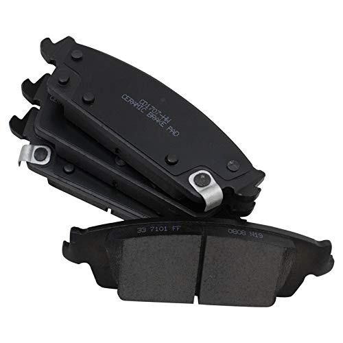 Image of TRQ Rear Brake Pad and Rotor Set Ceramic G Coated Rotors Calipers Compatible with 2014-2018 Chevrolet Silverado 1500 GMC Sierra 1500 2019 Silverado 1500 LD Sierra 1500 Limited
