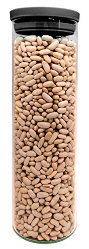 NERTHUS FIH 658 Recipiente Redondo 1500 ml, Caja de conservación de Alimentos Cristal, Libre de BPA, Cierre facil, Bote hermético