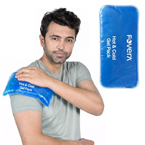 Image of FOVERA Reusable Hot & Cold Pack for Muscle Pain Relief & Injury | Ideal for Back, Shoulder & Hip | Long-Lasting Hot & Cold Therapy (Large - 7 x 13 Inch, Without Cover)