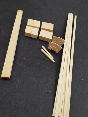 Violin Fittings Set with Spruce Wood and Blocks