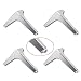 Produktbild 4er Set Dreieck Möbelfüße,Metall DIY Couchtisch Sofa Füße,mit Schrauben,Gold/Silber/Schwarz,Chrom poliert,10/13/15/17cm