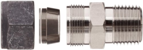 Parker CPI 16-16 FBZ-SS 316 Stainless Steel Compression Tube Fitting, Adapter, 1" Tube OD x 1" NPT Male