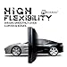 RockRose 2026 Ultra Gloss Black Vinyl Wrap for Cars 12 in x 5FT - Self Adhesive Car Wrap Vinyl Roll, Anti-Wrinkle & Air Release, Durable Piano Black Gloss Finish for Exterior & Interior