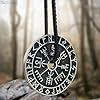 Viking Gifts for Men – Double-Sided Viking Necklace for Men with Rune Compa... #4