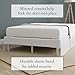 Bed Maker’s Never Lift Your Mattress Wrap Around Bed Skirt, Classic Style, Low Maintenance Wrinkle Resistant Fabric, Traditional 14 Inch Drop Length, King, White