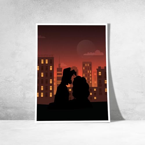 Affiche de la Belle et le Clochard au format 30 x 40 cm pour salon
