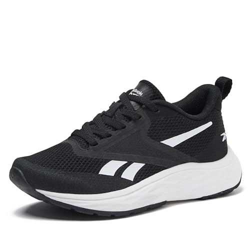 Reebok Aniwa Athletic Kids Shoes for Girls and Boys, Black/White, 3.5