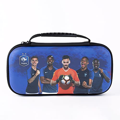 Konix FFF Housse étui de protection et transport pour console Nintendo Switch - Motif Griezmann, Pogba, Lloris, Mbappé, Kanté Cover