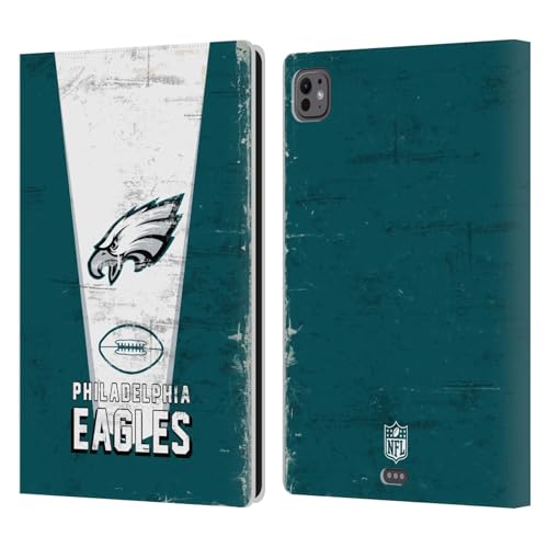 Étui cuir iPad Pro 11 M4 Philadelphia Eagles protège écran et cartes
