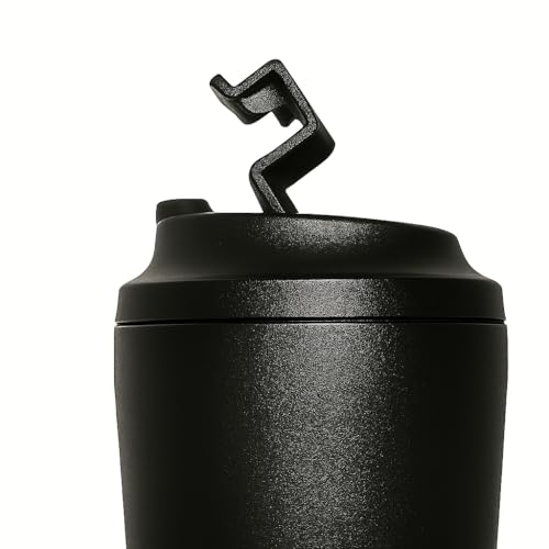 كوب قهوة معزول للسفر كوب قابل لإعادة الاستخدام مع غطاء قلاب من هاف مليون (أرجواني)