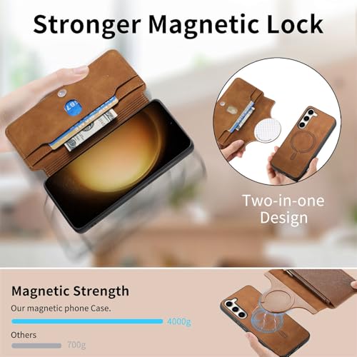 Étui de protection détachable Galaxy S23 Plus fermeture éclair magnétique - 5