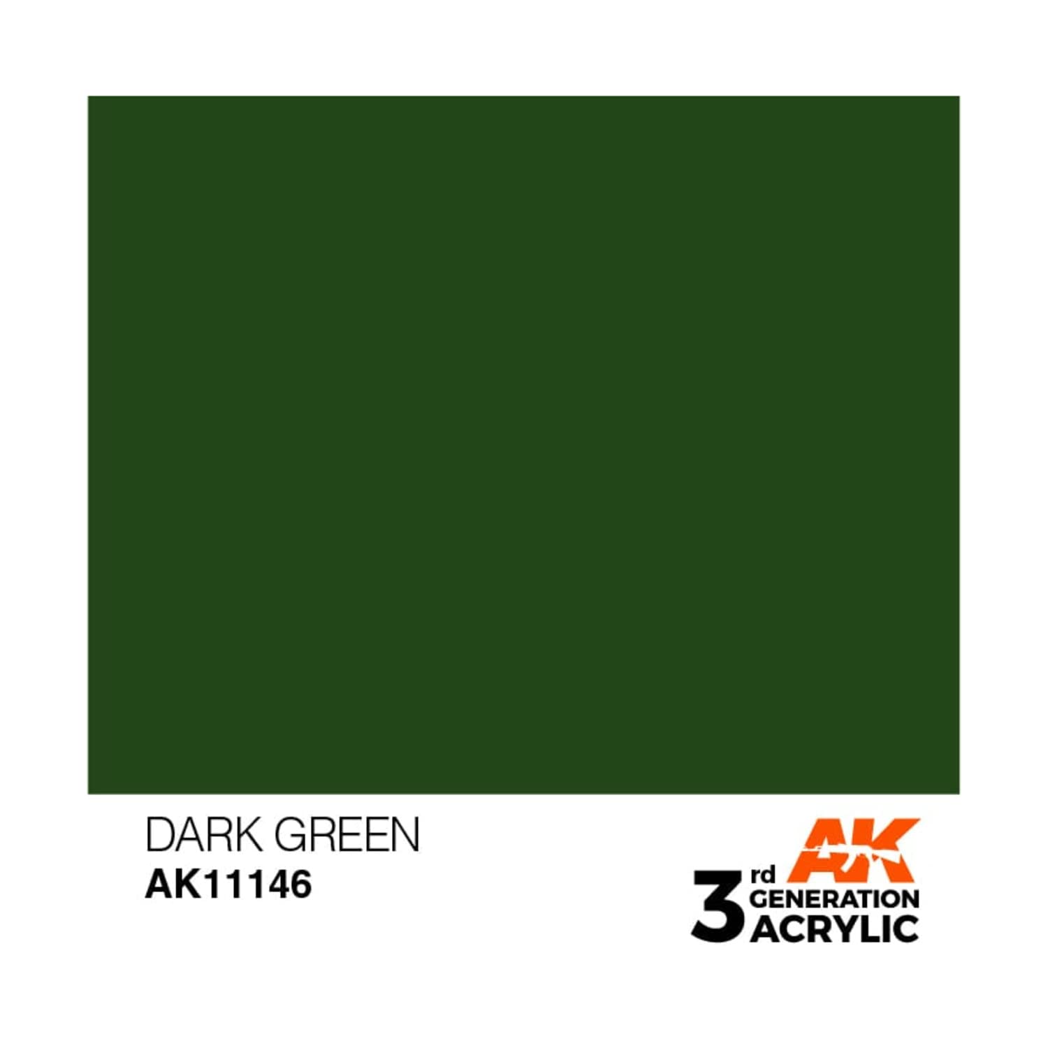 AK Interactive AK11146 Dark Green – Acrylfarbe Für Modellbau, 17 Ml