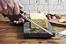 RSVP International Polished Marble Board with Wire Slicer Cut Cheese, Meats, Vegetables for Charcuterie Appetizers, 1.5 Gallon, Green