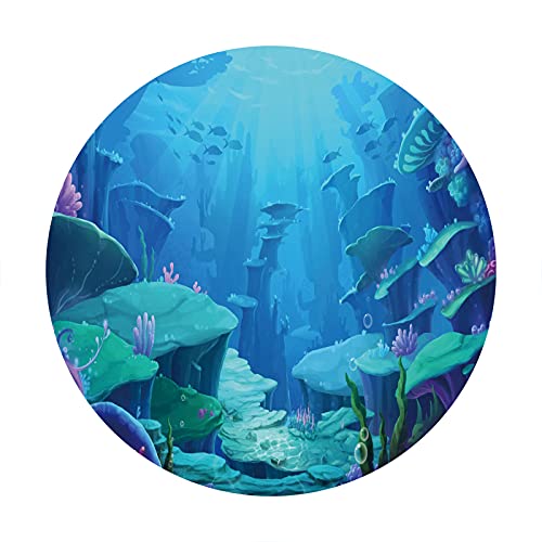 Yeele Unterwasserwelt-Fotohintergrund 3x1,5 M – Meerjungfrau, Fische & Korallen Für Studio, Party Oder Aquarium