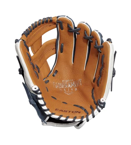 Easton | TOURNAMENT ELITE Baseball Glove | 11.5" | H-Web | Right Hand Throw | Tan/Navy - image 3