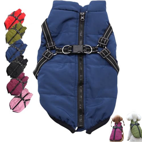 3 in 1 Winterjacke Hund Wintermantel, 3 in 1 Winterjacke für Hunde,...