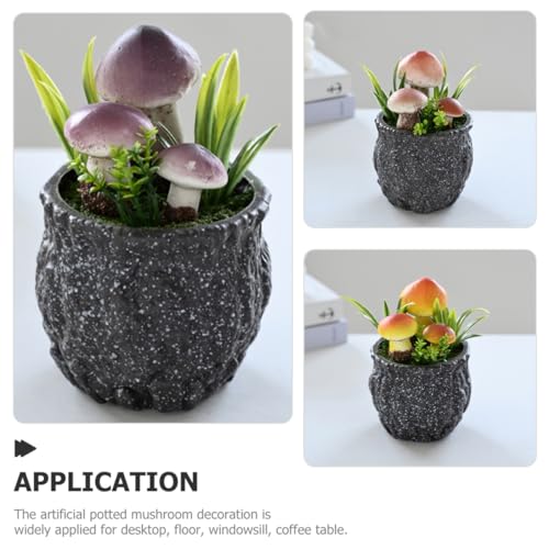Mini plantes artificielles Milisten en pot pour bureau et salon lot de 4