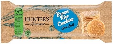 Hunter's Gourmet Brown Rice Crackers Sea Salt (100g)