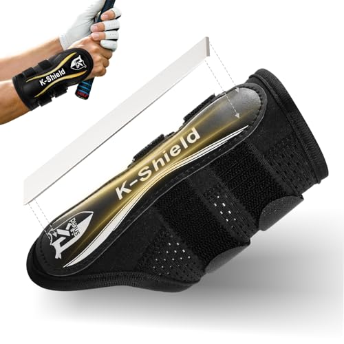 K-Shield Golf Wrist Brace Wrist Training Aid& Golf Swing Trainer Sun-Activated Color Change Breathable Mesh Adjustable Wrist Trainer & Swing Training Aid with Medical Splint for Left/Right Handed